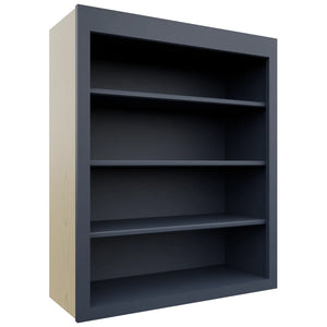 Fabuwood Luna Indigo WOS3036 Wall Open Shelf, Front View
