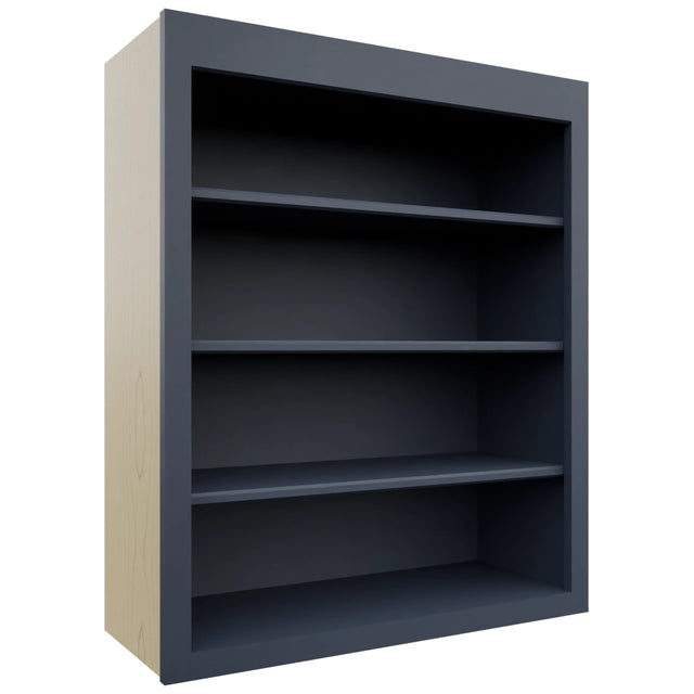 Fabuwood Luna Indigo WOS3036 Wall Open Shelf, Front View