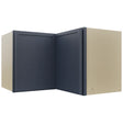Fabuwood Luna Indigo WPC2415 Wall Corner Pie Cabinet, Front View
