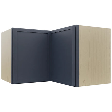 Fabuwood Luna Indigo WPC2415 Wall Corner Pie Cabinet, Front View