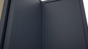 Fabuwood Luna Indigo WPC2415 Wall Corner Pie Cabinet, Detail View