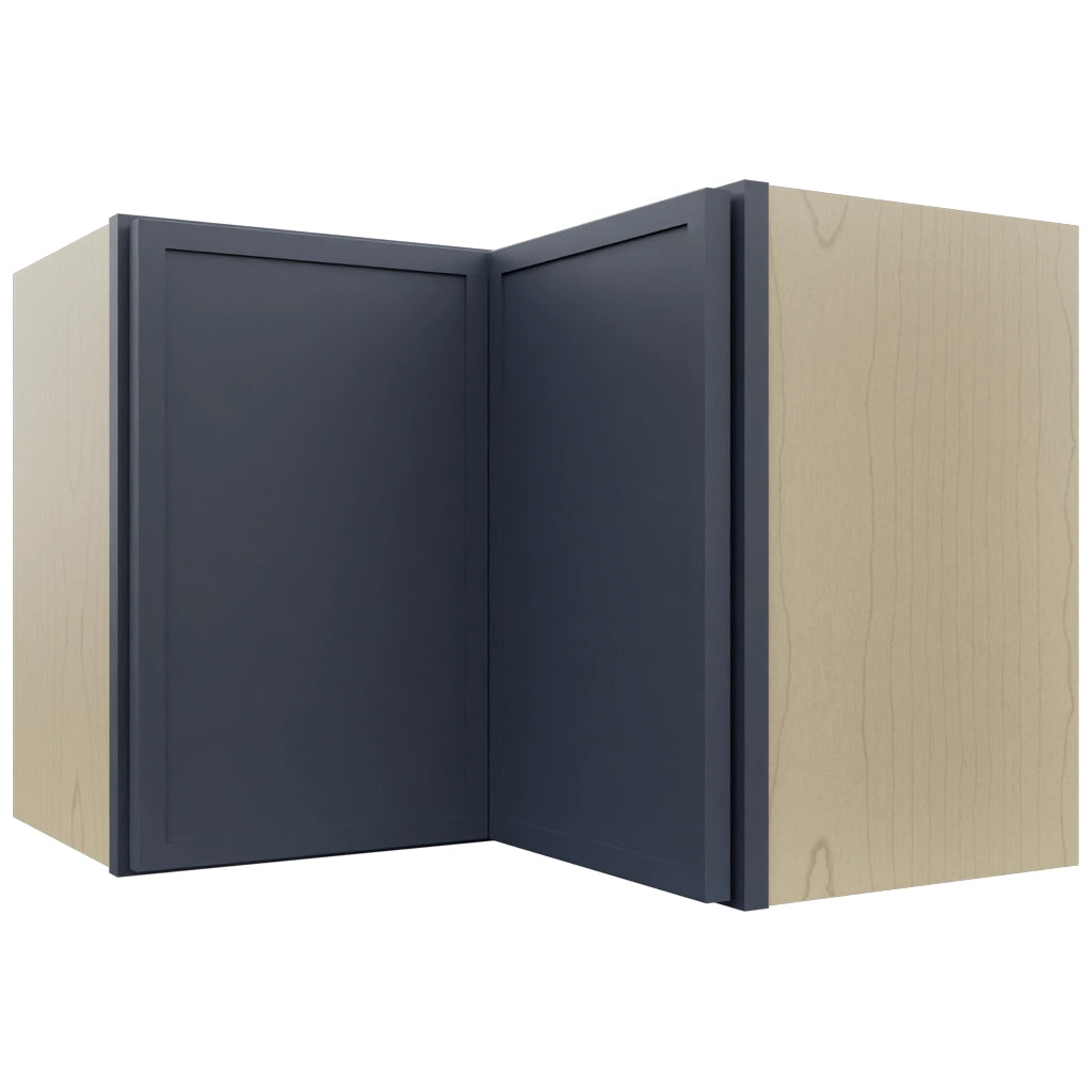 Fabuwood Luna Indigo WPC2418 Wall Corner Pie Cabinet, Front View