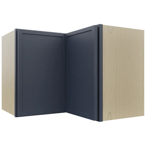 Fabuwood Luna Indigo WPC2418 Wall Corner Pie Cabinet, Front View