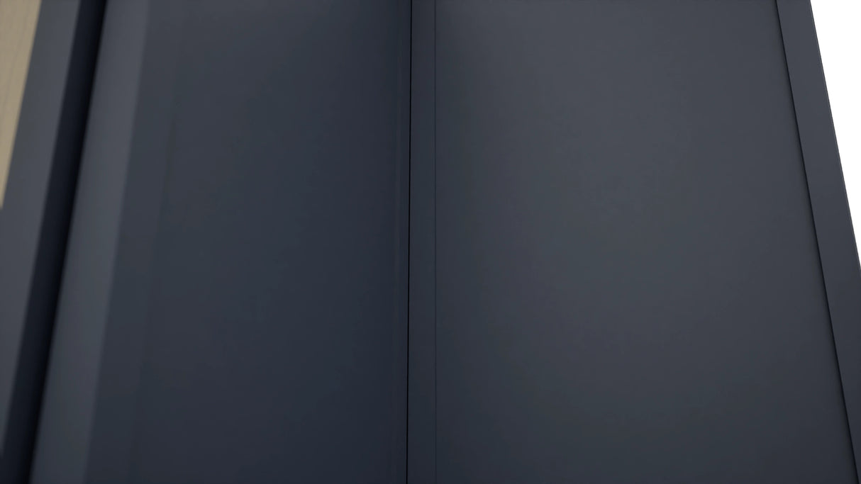 Fabuwood Luna Indigo WPC2418 Wall Corner Pie Cabinet, Detail View
