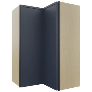 Fabuwood Luna Indigo WPC2436 Wall Corner Pie Cabinet, Front View