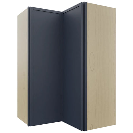 Fabuwood Luna Indigo WPC2436 Wall Corner Pie Cabinet, Front View