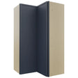 Fabuwood Luna Indigo WPC2442 Wall Corner Pie Cabinet, Front View
