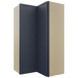 Fabuwood Luna Indigo WPC2442 Wall Corner Pie Cabinet, Front View