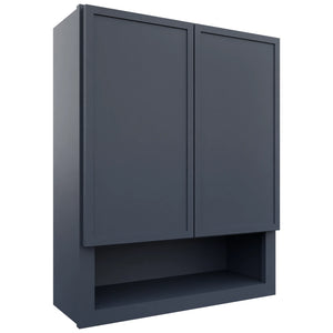 Fabuwood Luna Indigo WVS2430 Vanity Wall Storage, Front View