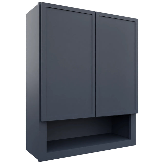 Fabuwood Luna Indigo WVS2430 Vanity Wall Storage, Front View