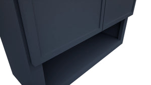Fabuwood Luna Indigo WVS2430 Vanity Wall Storage, Detail View