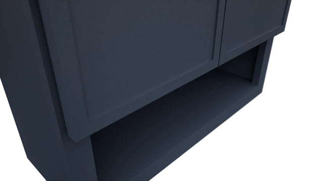 Fabuwood Luna Indigo WVS2430 Vanity Wall Storage, Detail View