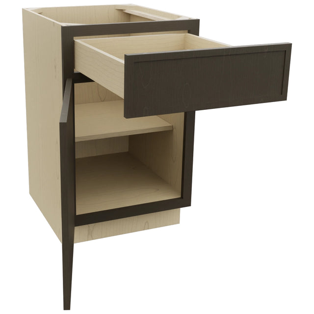 Fabuwood Luna Kona B21 Base Standard Cabinet, Open View