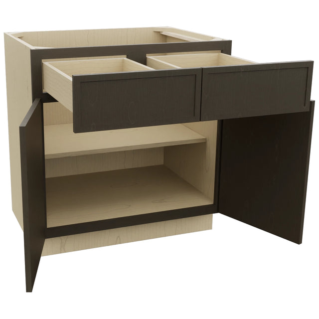 Fabuwood Luna Kona B33 Base Standard Cabinet, Open View
