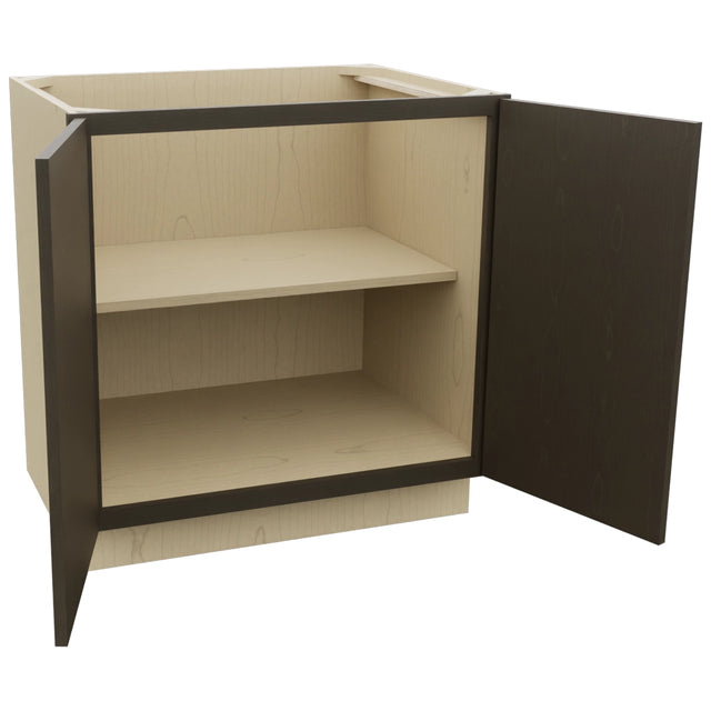 Fabuwood Luna Kona B33FD Base Full Door Cabinet, Open View