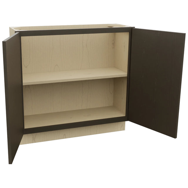 Fabuwood Luna Kona B36FD-12D Base Full Door Cabinet, Open View