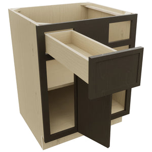 Fabuwood Luna Kona BLB36/39 Base Corner Blind Cabinet, Open View