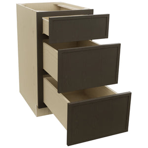 Fabuwood Luna Kona DB18 Base 3 Drawers Cabinet, Open View