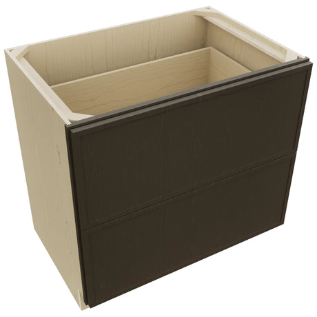 Fabuwood Luna Kona DB36-2 Base 2 Drawers Cabinet, Top View
