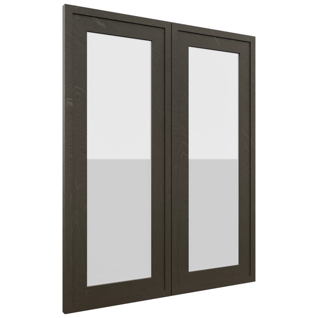 Fabuwood Luna Kona DS GDW2430 Wall Glass Door, Front View