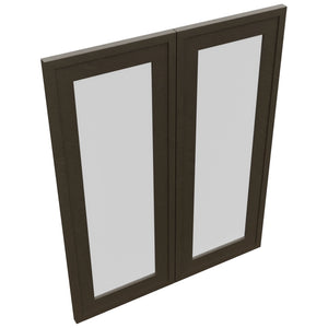 Fabuwood Luna Kona DS GDW2430 Wall Glass Door, Top View