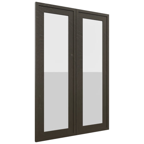 Fabuwood Luna Kona DS GDW2436 Wall Glass Door, Front View