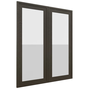 Fabuwood Luna Kona DS GDW3036 Wall Glass Door, Front View