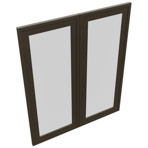 Fabuwood Luna Kona DS GDW3036 Wall Glass Door, Top View