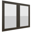 Fabuwood Luna Kona DS GDW3630 Wall Glass Door, Front View