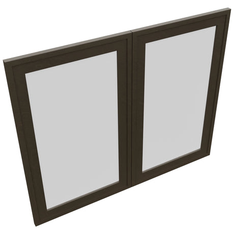 Fabuwood Luna Kona DS GDW3630 Wall Glass Door, Top View