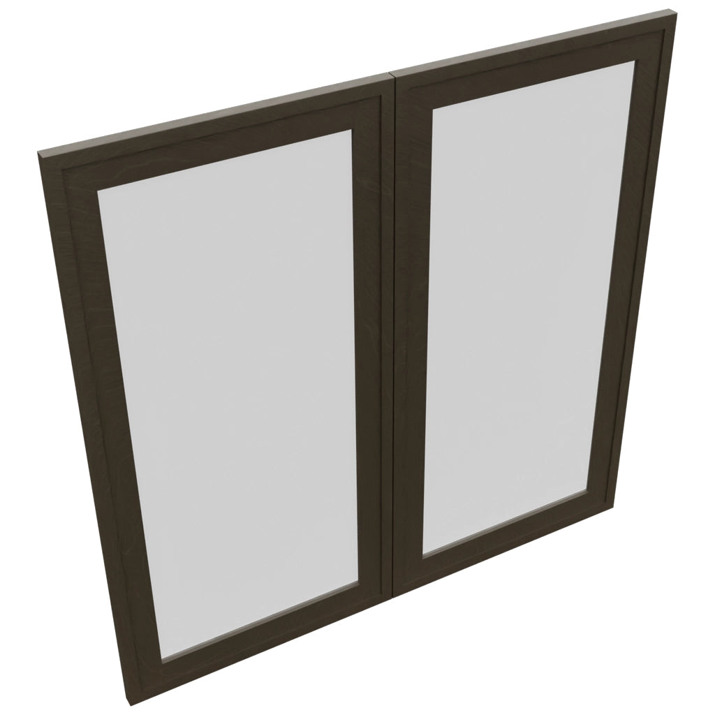 Fabuwood Luna Kona DS GDW3636 Wall Glass Door, Top View