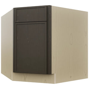 Fabuwood Luna Kona DSB36 Base Corner Diagonal Sink Cabinet, Front View