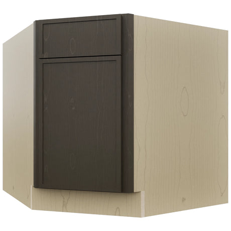 Fabuwood Luna Kona DSB36 Base Corner Diagonal Sink Cabinet, Front View