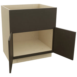 Fabuwood Luna Kona FS30 Base Farm Sink Cabinet, Open View