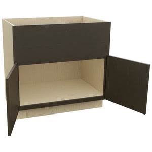 Fabuwood Luna Kona FS36 Base Farm Sink Cabinet, Open View