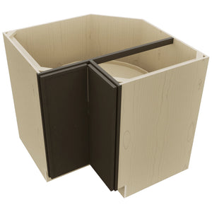 Fabuwood Luna Kona LSB36 Base Corner Lazy Susan Cabinet, Top View