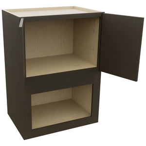 Fabuwood Luna Kona MC304221 Wall Microwave Cabinet, Open View