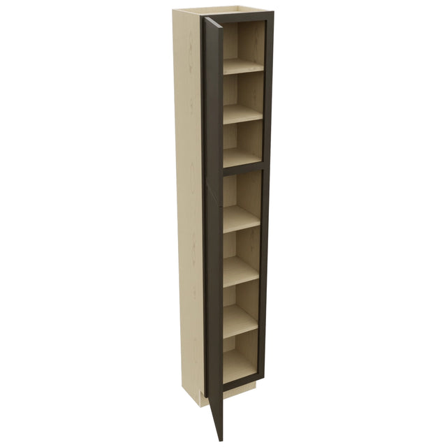 Fabuwood Luna Kona TP151284 Tall Pantry Cabinet, Open View