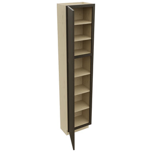 Fabuwood Luna Kona TP181284 Tall Pantry Cabinet, Open View