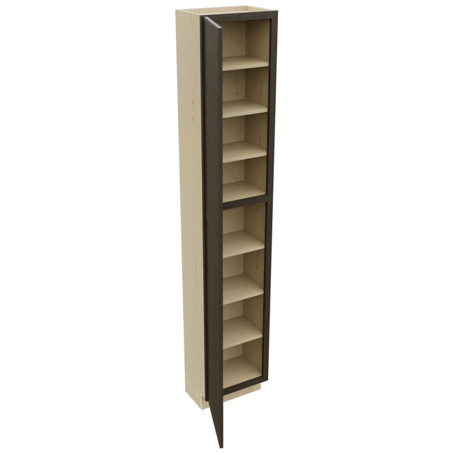 Fabuwood Luna Kona TP181296 Tall Pantry Cabinet, Open View