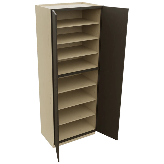 Fabuwood Luna Kona TP362496 Tall Pantry Cabinet, Open View