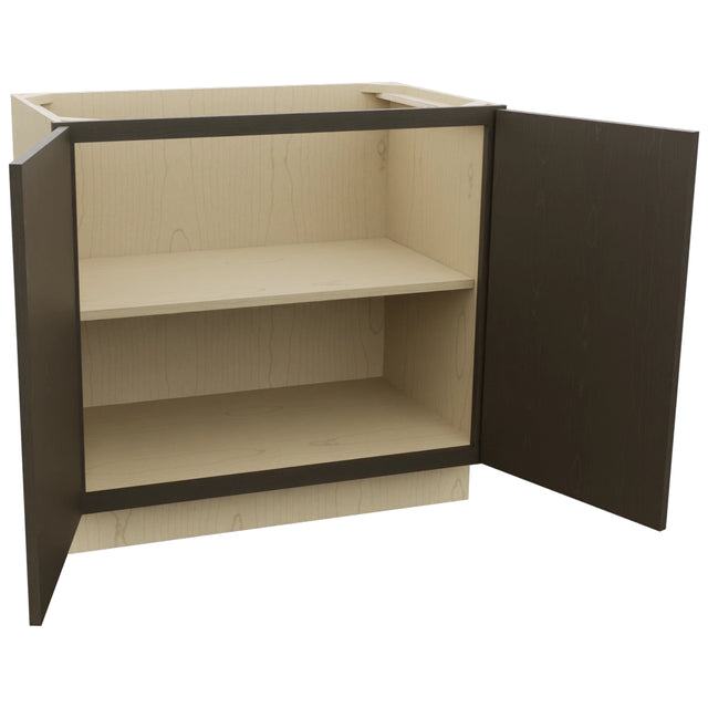 Fabuwood Luna Kona VB36FD Vanity Base Full Height Cabinet, Open View