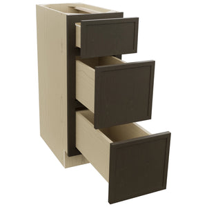 Fabuwood Luna Kona VDB12-34 Vanity Drawer Cabinet, Open View