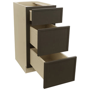 Fabuwood Luna Kona VDB15-34 Vanity Drawer Cabinet, Open View