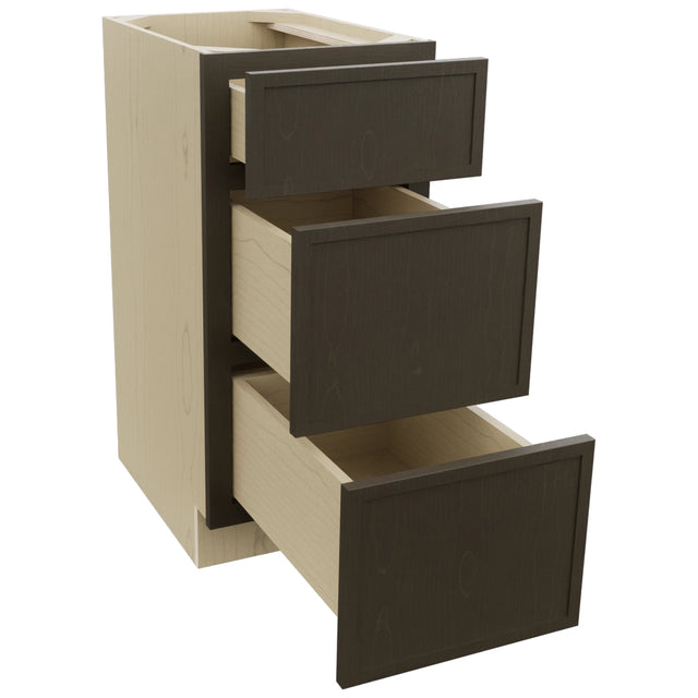 Fabuwood Luna Kona VDB15-34 Vanity Drawer Cabinet, Open View
