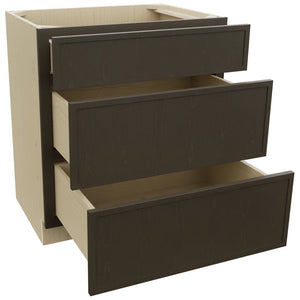 Fabuwood Luna Kona VDB30-34 Vanity Drawer Cabinet, Open View