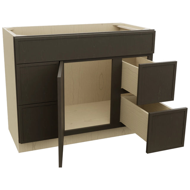 Fabuwood Luna Kona VSD30DL Vanity Combo Cabinet, Open View