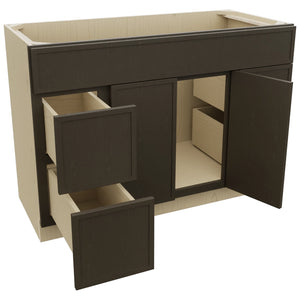 Fabuwood Luna Kona VSD30DR Vanity Combo Cabinet, Open View