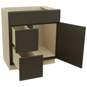 Fabuwood Luna Kona VSD36DL Vanity Combo Cabinet, Open View