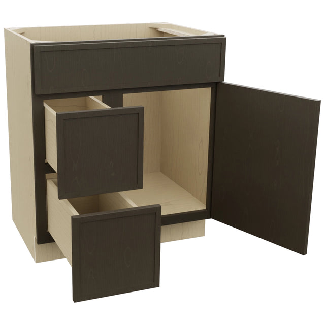Fabuwood Luna Kona VSD36DL Vanity Combo Cabinet, Open View